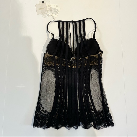 La Perla NWT black satin and lace corset - Picture 7 of 9